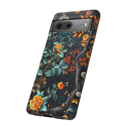Floral Phone Case | Tough Cases, Protective Cover, Gift for Her, Autumn Vibes, Floral Phone Accessory, Unique Design