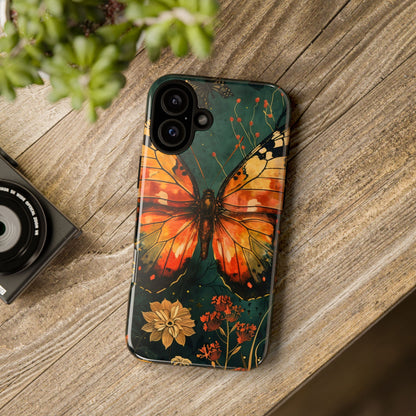 Butterfly Phone Case – Tough Cases for Nature Lovers, Floral Design, Butterfly Art, Unique Gift, Eco-Friendly Protection