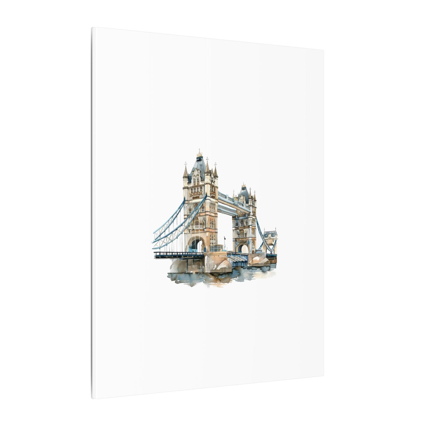 London Bridge Matte Canvas Wall Art, Elegant Home Decor, Unique Gift for Art Lovers, Travel Enthusiast Wall Decor, Modern Aesthetic