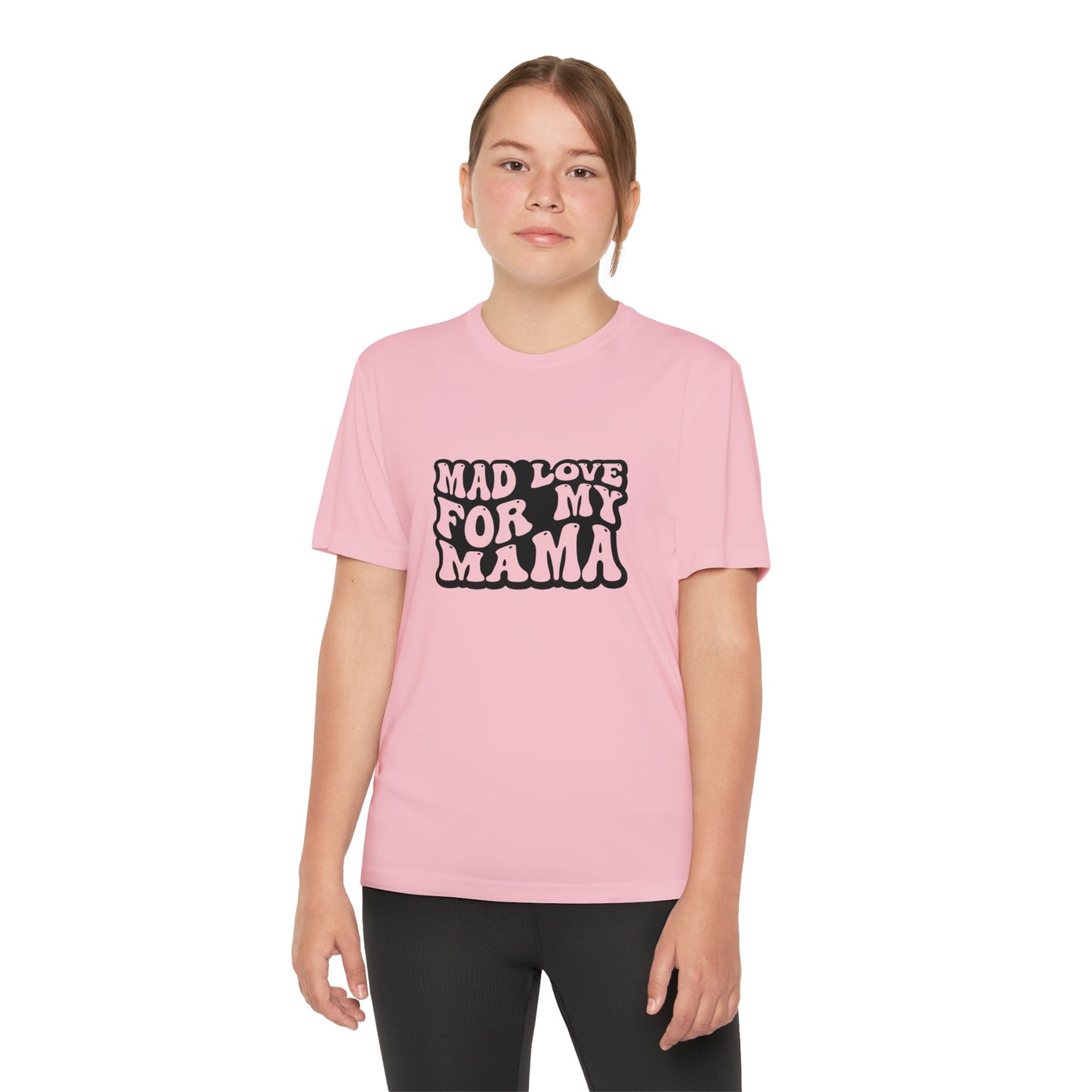 Youth Tee - Mad Love for My Mama SVG PNG Design - Trendy Kids T-Shirt