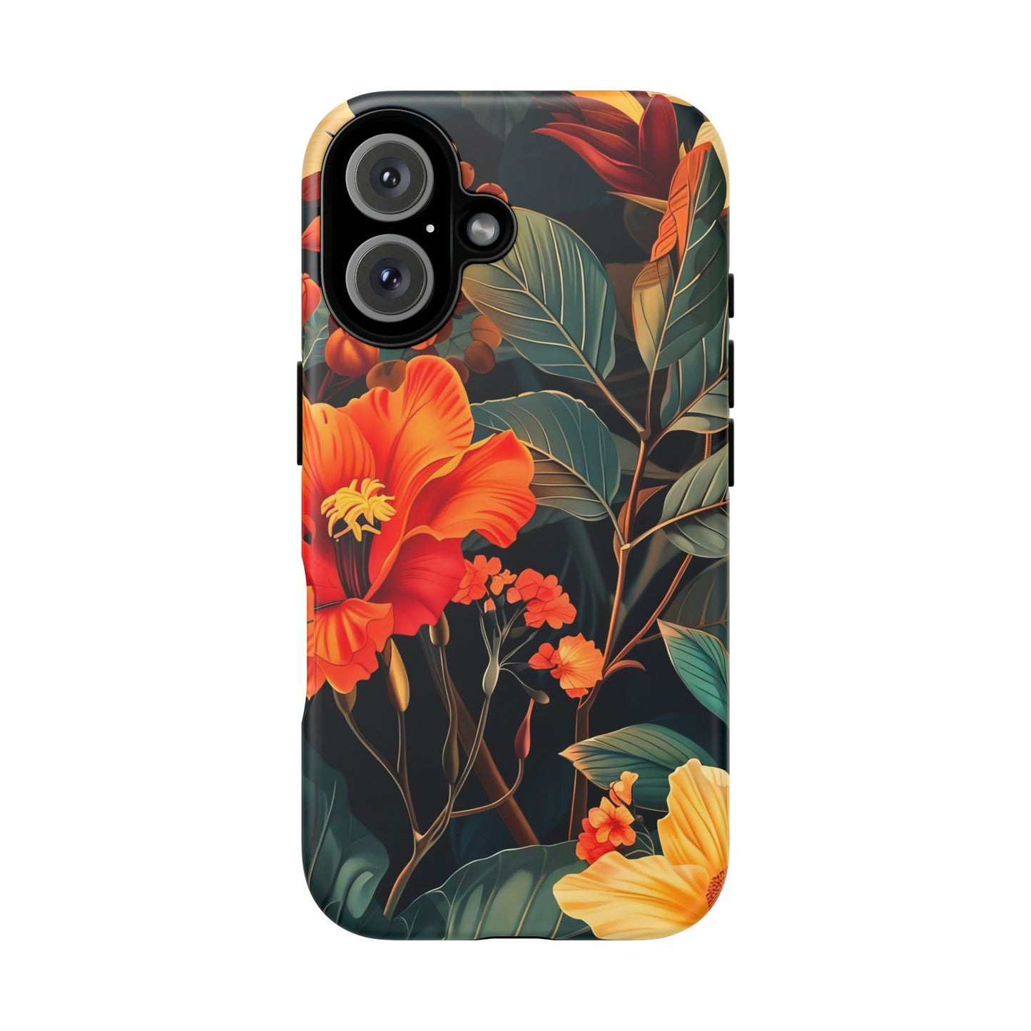 Tough Floral Phone Case | Tropical Vibe, Gift for Nature Lovers, Summer Beach Accessory, Floral Pattern, Trendy Phone Accessories