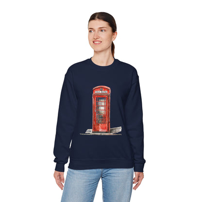 Unisex Heavy Blend™ Crewneck Sweatshirt - Iconic British Public Telephone