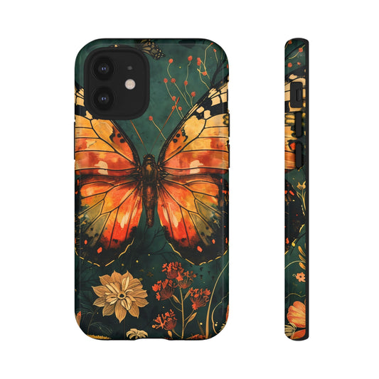 Butterfly Phone Case – Tough Cases for Nature Lovers, Floral Design, Butterfly Art, Unique Gift, Eco-Friendly Protection