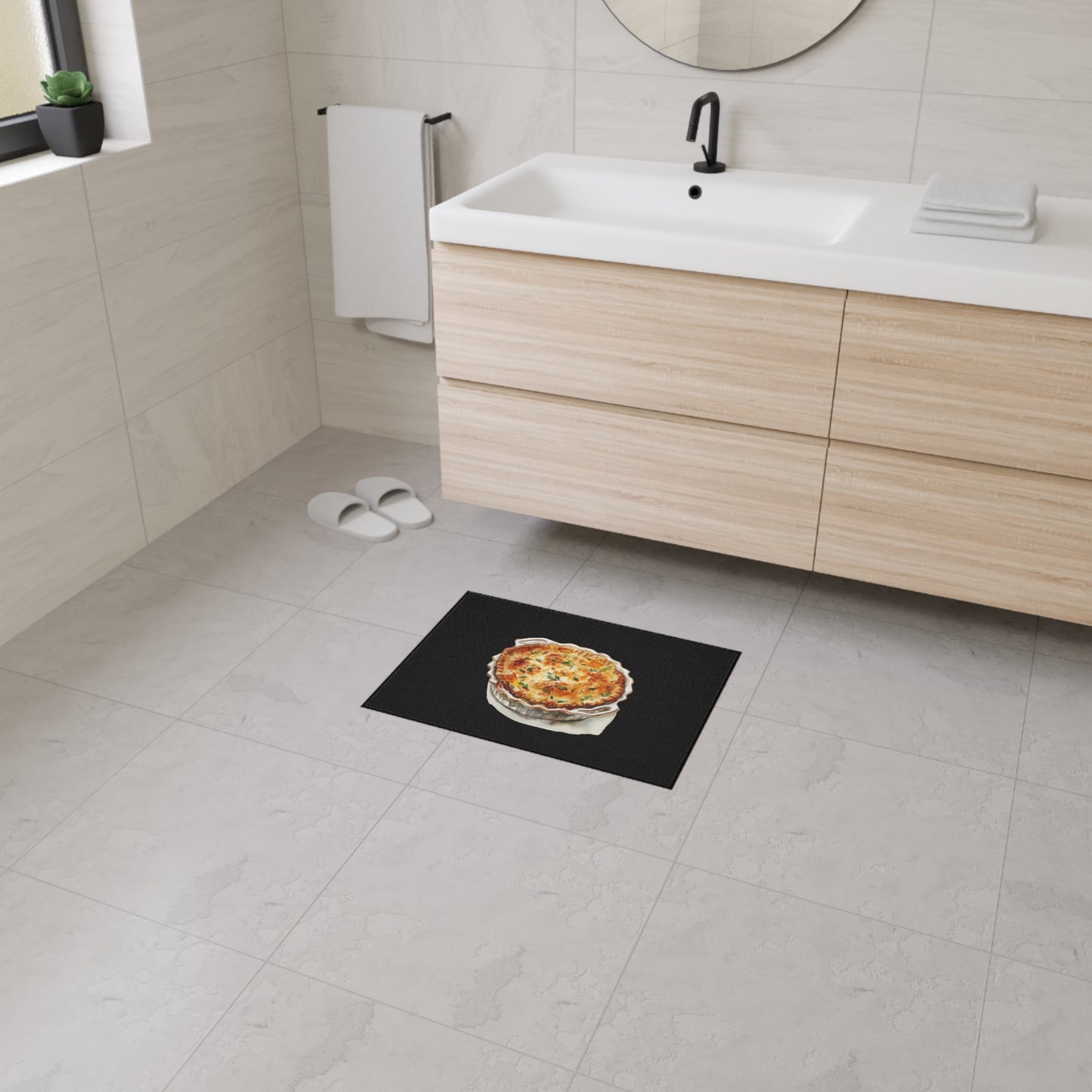 Elegant Kitchen Floor Mat, Premium Mat for Cookware, Heat Resistant Mat, Kitchen Decor, Gift for Foodies, Durable Heavy Duty Mat