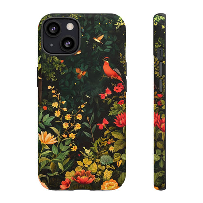 Floral Tough Phone Case, Nature-Inspired Design, Ideal for Garden Lovers, Gift for Birthdays, Christmas, Eco-Friendly Accessory
