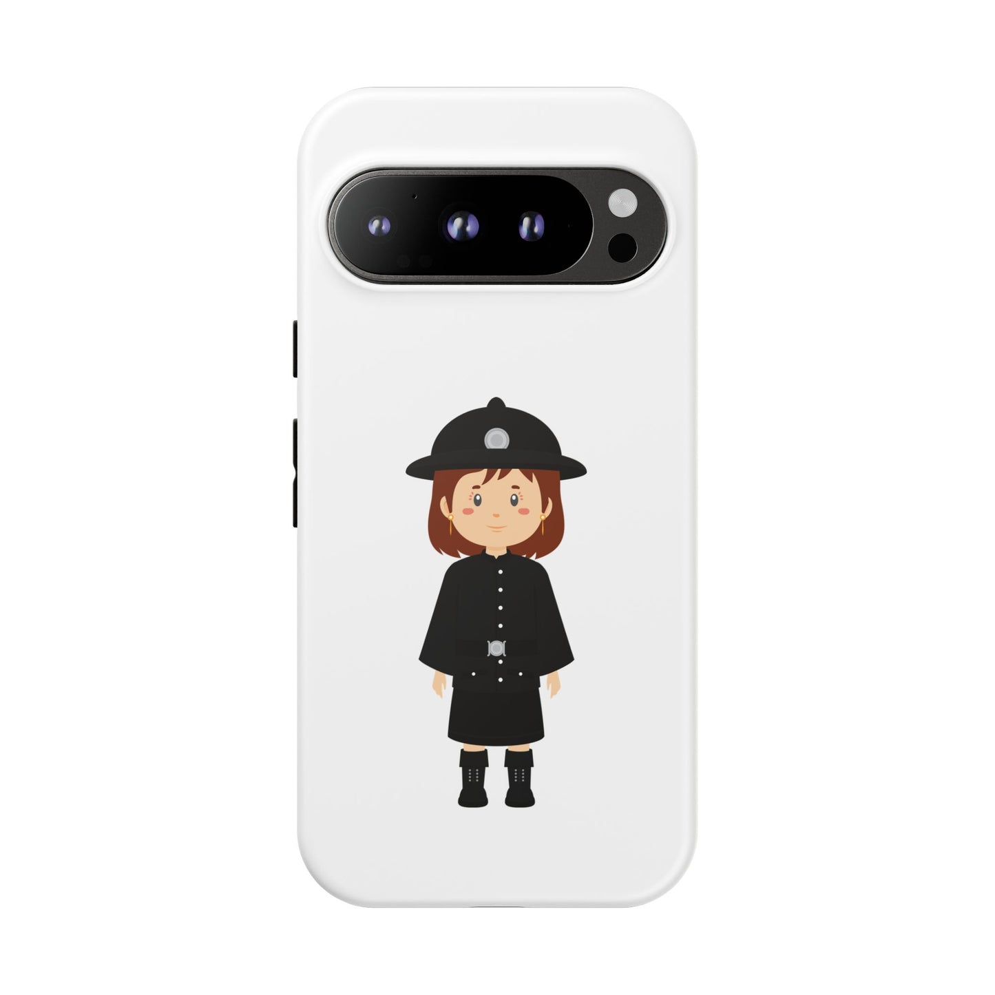 Cute Police Officer Phone Case, Tough Protective Cover, Gifts for Police Lovers, Customizable Phone Case, Unique Design