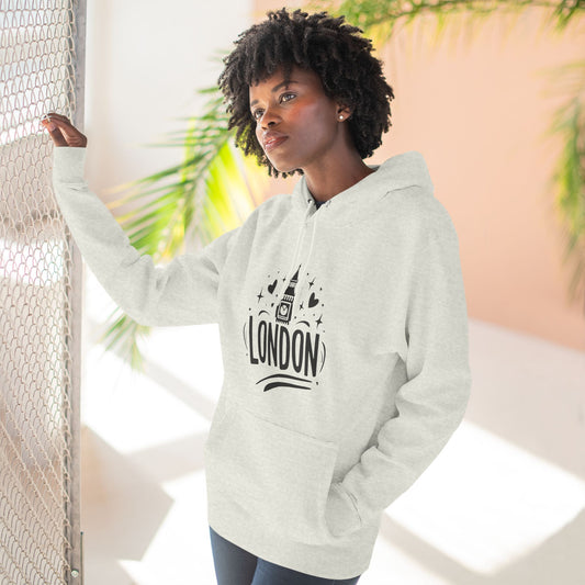 Cool London Cozy Three-Panel Fleece Hoodie