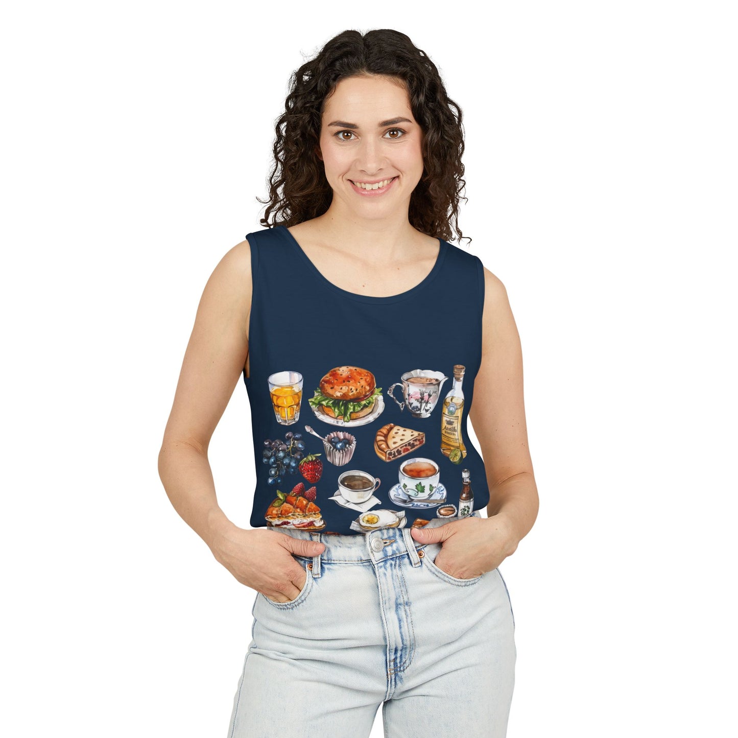 Unisex Garment-Dyed Tank Top - England’s Finest Symbols and Icons