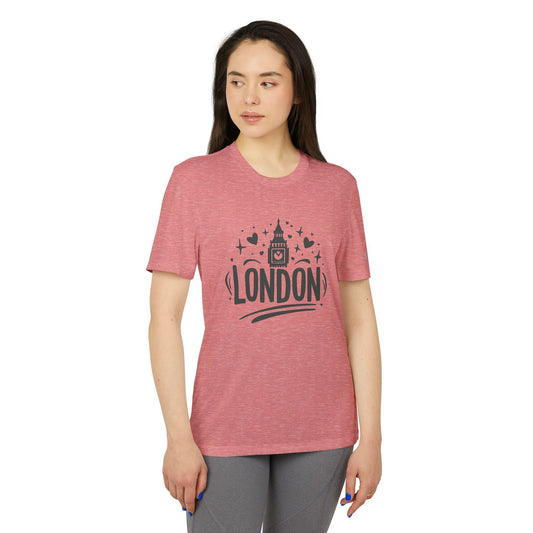 Adidas Unisex London Graphic Sport T-shirt - Adorable London - Perfect for Travel and Fitness Enthusiasts
