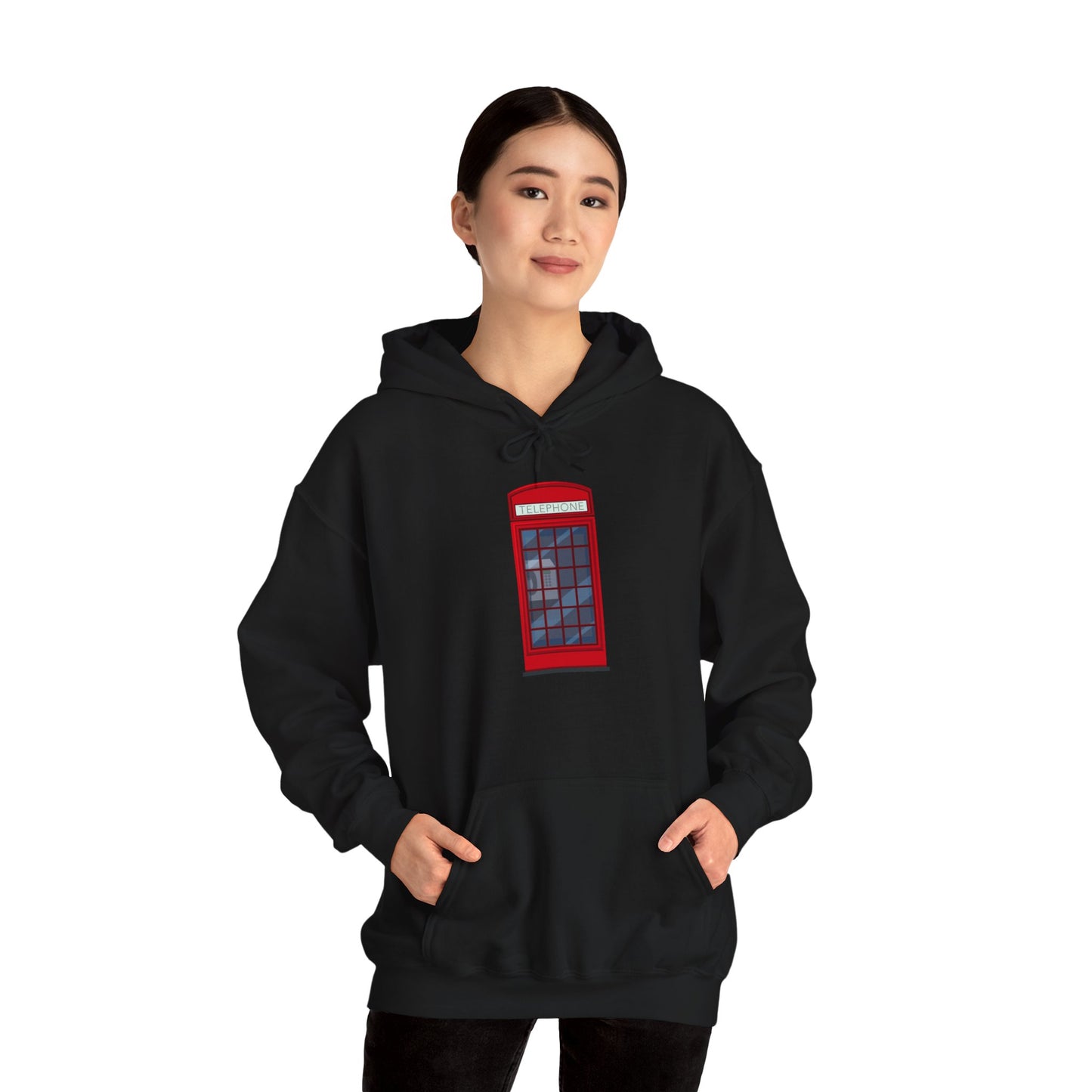 Unisex Heavy Blend™ Hooded Sweatshirt - Iconic British Public Telephone