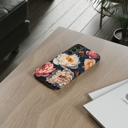 Floral Phone Case, Tough Phone Cover, Flower Design, Unique Gift for Her, Trendy Accessory, Spring Decor