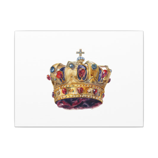 Crown Art Print, Royal Wall Decor, Matched for Home or Office, Gift for Art Lovers, Unique Royalty Artwork