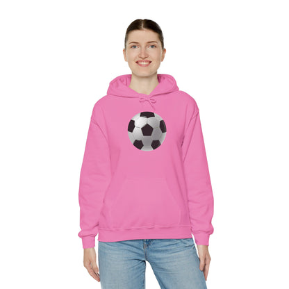 Unisex Heavy Blend™ Hooded Sweatshirt - Dynamic Football Design - Sports Passion and Energy