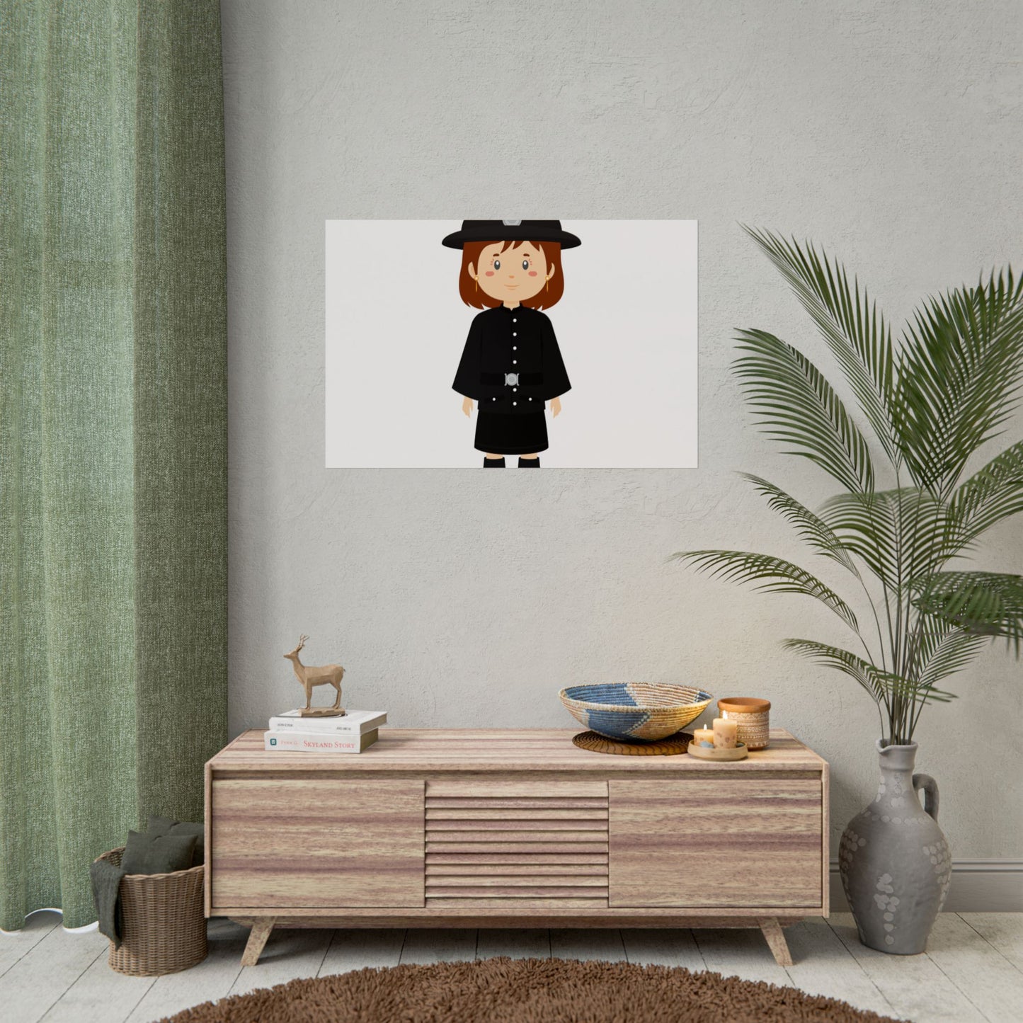 Charming Firefighter Rolled Posters for Kids' Rooms, Playful Wall Art, Fire Safety Decor, Kids' Gifts, Educational Prints
