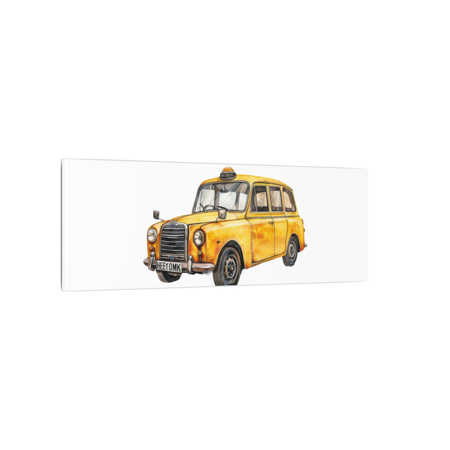 Vintage Taxi Matte Canvas, Stretched, 0.75" (Multi-Size)