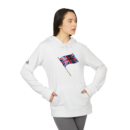 Adidas Unisex British Flag Fleece Hoodie - Cozy Style for Everyday Adventures - Classic UK Flag Design - Union Jack Symbol