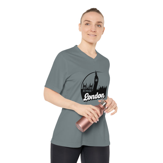 Women's Performance V-Neck T-Shirt -  Lovely London - Stylish Active Wear
