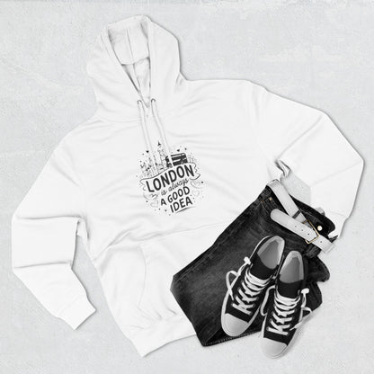 Three-Panel Fleece Hoodie - London is Always a good Idea