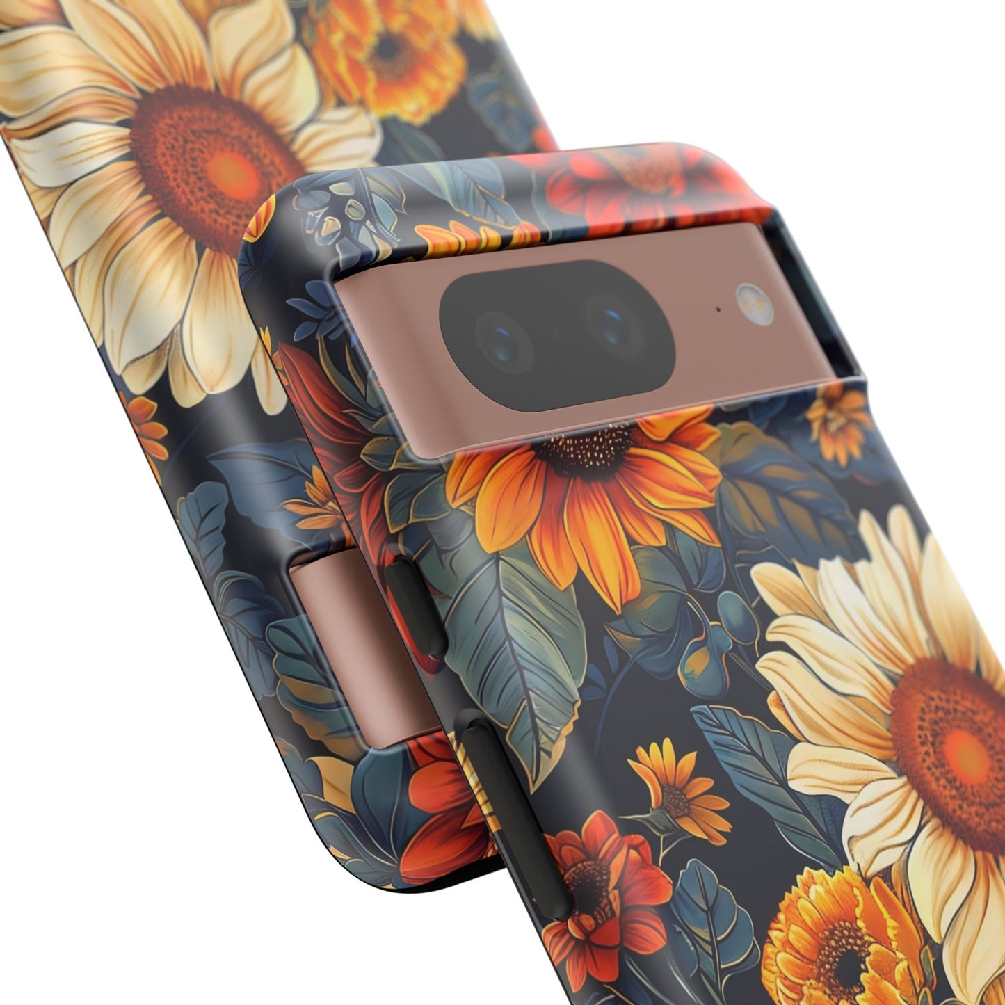 Floral Tough Phone Case | Sunflower Design, iPhone Cover, Protective Case, Gifts for Her, Floral Phone Accessory