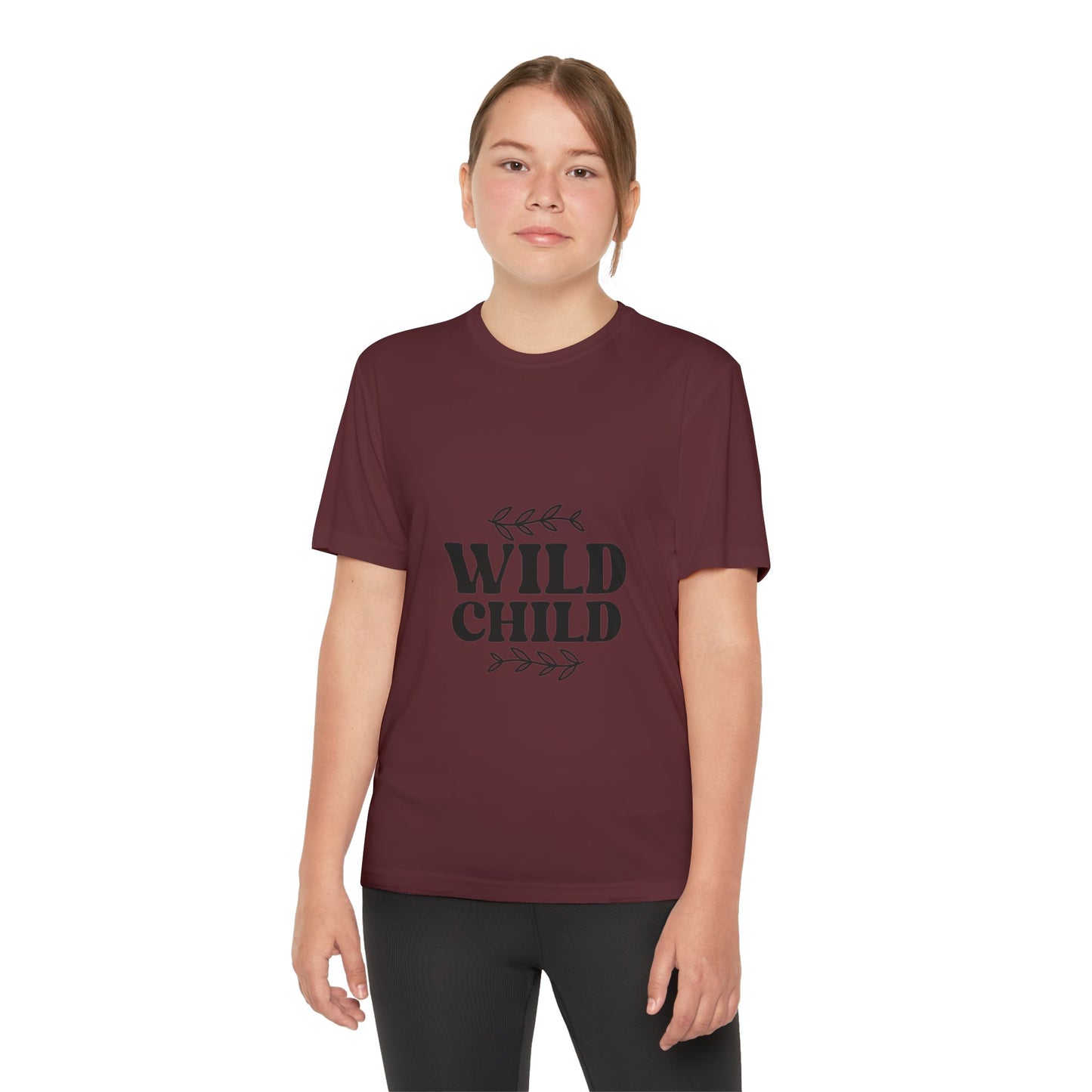 Wild Child -Youth Competitor Tee - Playful Athletic Shirt for Adventurous Kids