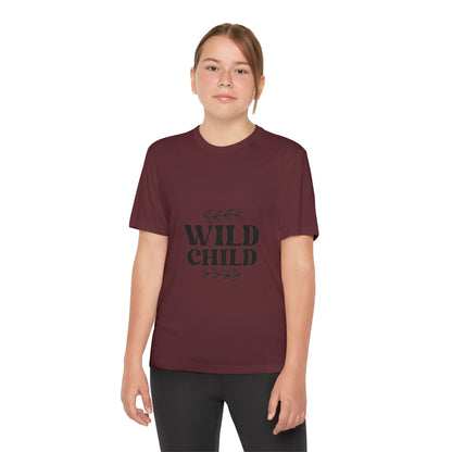Wild Child -Youth Competitor Tee - Playful Athletic Shirt for Adventurous Kids