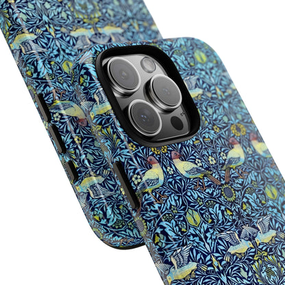 Bird and Floral Pattern Phone Case, Tough Cases, Gift for Nature Lovers, Eco-friendly, Custom Phone Accessories, All-Occasion