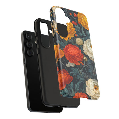 Floral Tough Case for Phones | Durable Floral Phone Cover, Boho Chic, Unique Gift for Her, Phone Protection, Flower Design