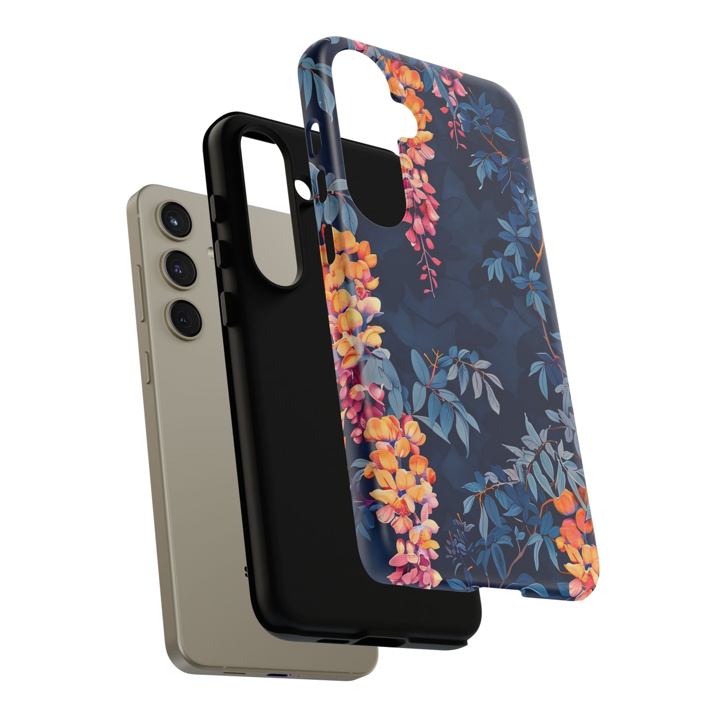 Floral iPhone Case, Tough Phone Cover, Gift for Her, Nature Lover Accessory, Spring Decor, Unique Floral Design