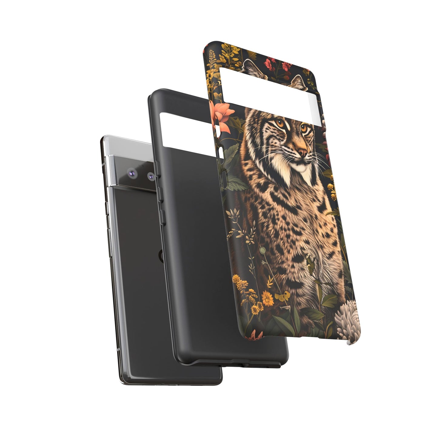 Wildlife Phone Case with Lynx Design, Tough Cases, Animal Lovers Gift, Nature Inspired Accessories, Unique Tech Protection