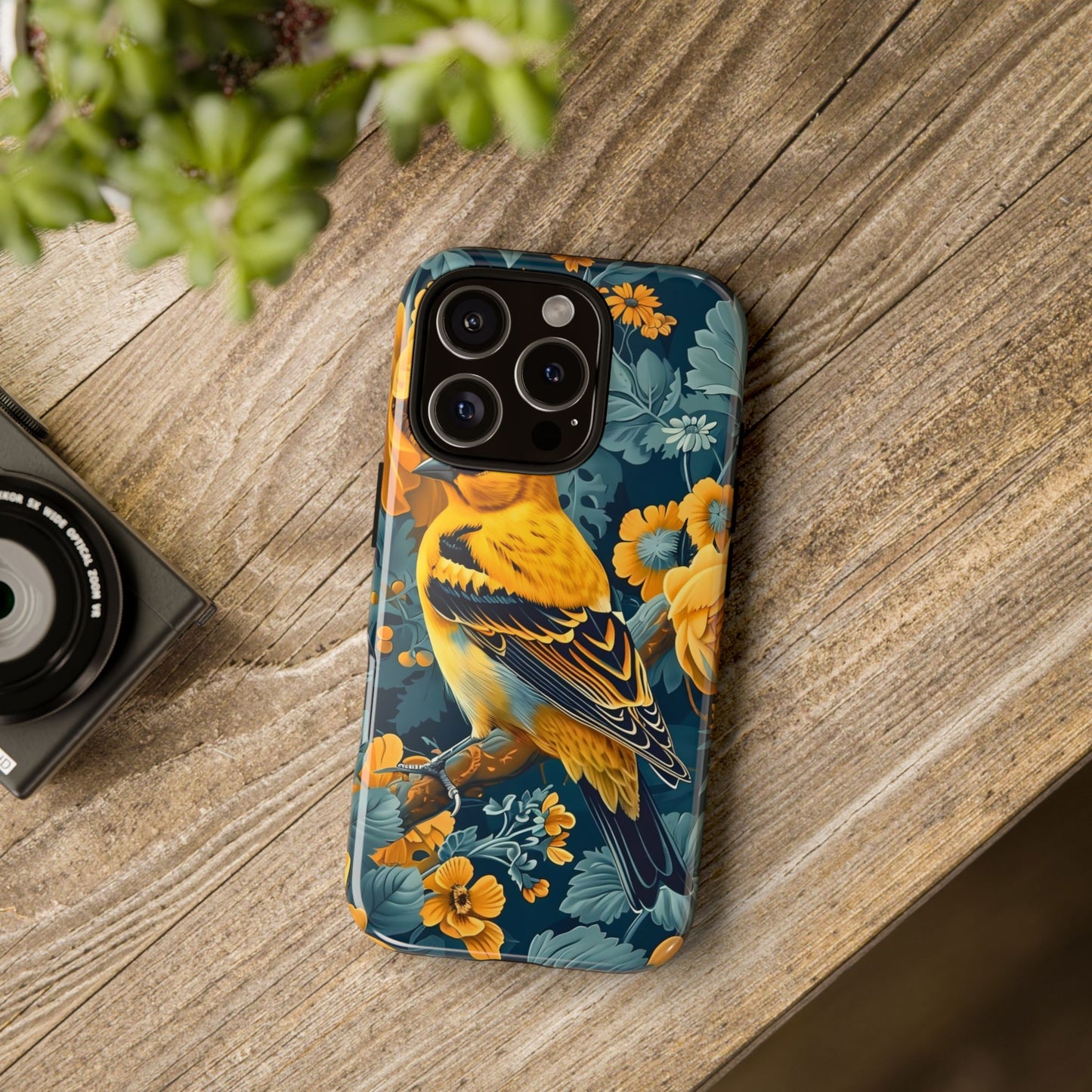 Colorful Bird Phone Case, Floral Tough Phone Cover for Bird Lovers, Eco-Friendly Mobile Shell, Gift for Nature Enthusiasts, Custom [...]