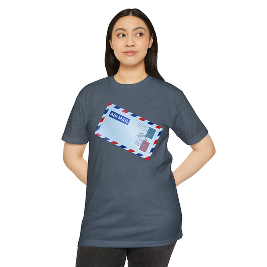 Unisex CVC Jersey T-shirt - Vintage British Air Mail - Classic Postal