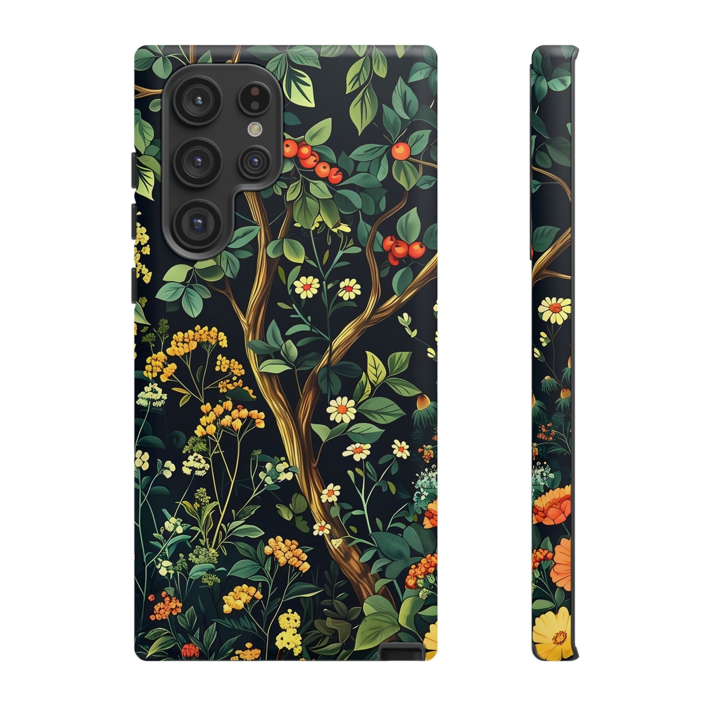 Floral iPhone Case, Nature Inspired Tough Case, Botanical Phone Cover, Eco-Friendly Gift, Unique Floral Design