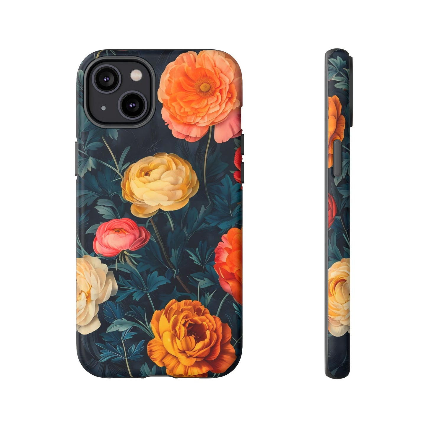Floral Phone Case - Tough Cases, Stylish Protection, Gift for Flower Lovers, Customizable Cover, Floral Design Mobile Accessory