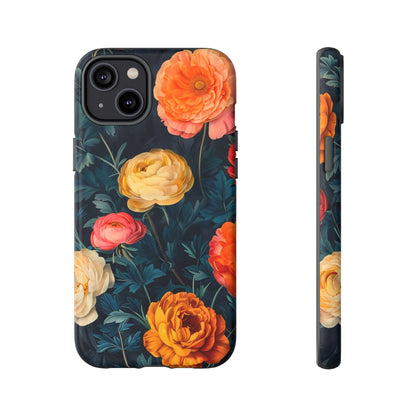 Floral Phone Case - Tough Cases, Stylish Protection, Gift for Flower Lovers, Customizable Cover, Floral Design Mobile Accessory