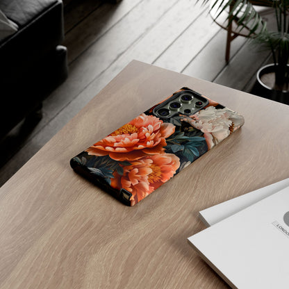 Floral Phone Case - Tough Cases, Durable Cover, Flower Design, Unique Gift, Phone Accessories