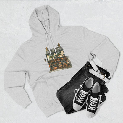 Three-Panel Fleece Hoodie - Nestled in Nature - British Village House
