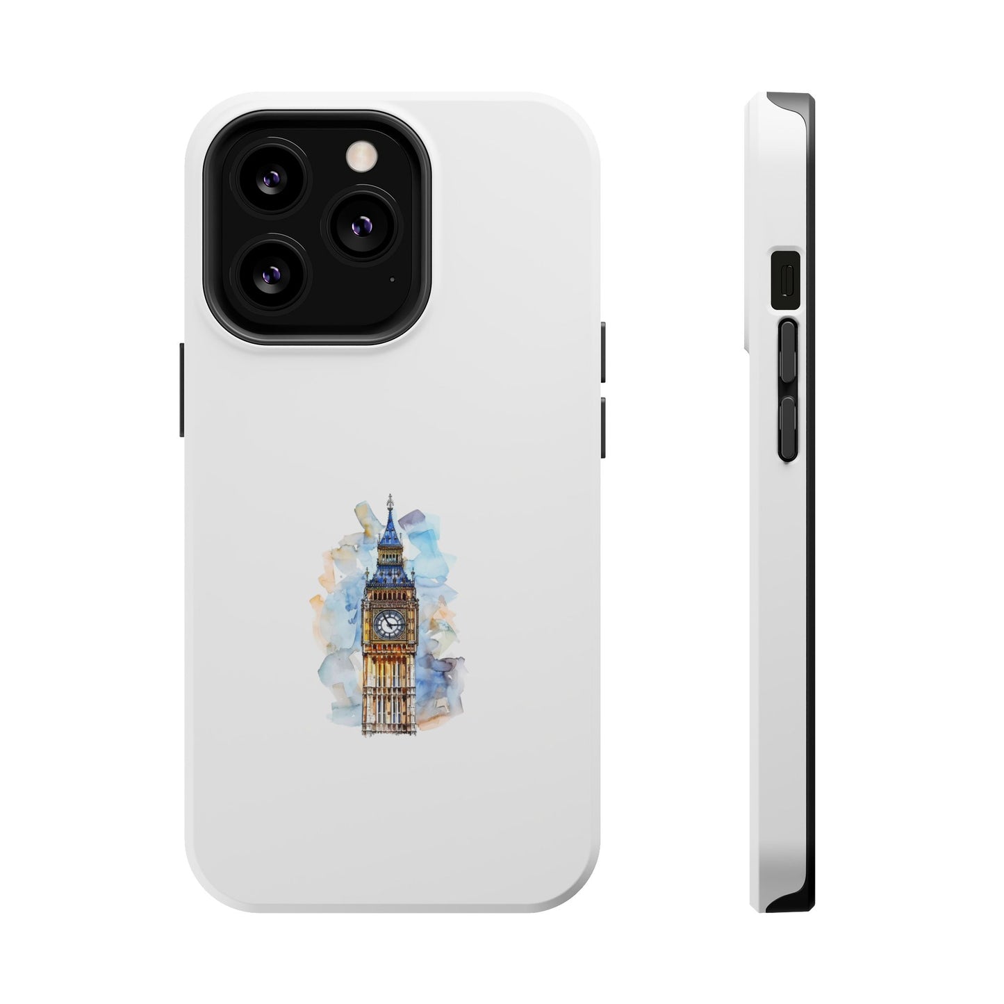 Artistic Magnetic Phone Cases with Iconic Designs, Unique Cell Phone Cover, London Tower Case, Gift for Travelers, Customizable Art Cases