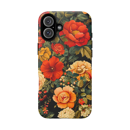 Floral Phone Case, Tough Cases, Decorative Tech Accessories, Gift for Her, Nature Lover Gift, Boho Style Case, Spring Floral Cover
