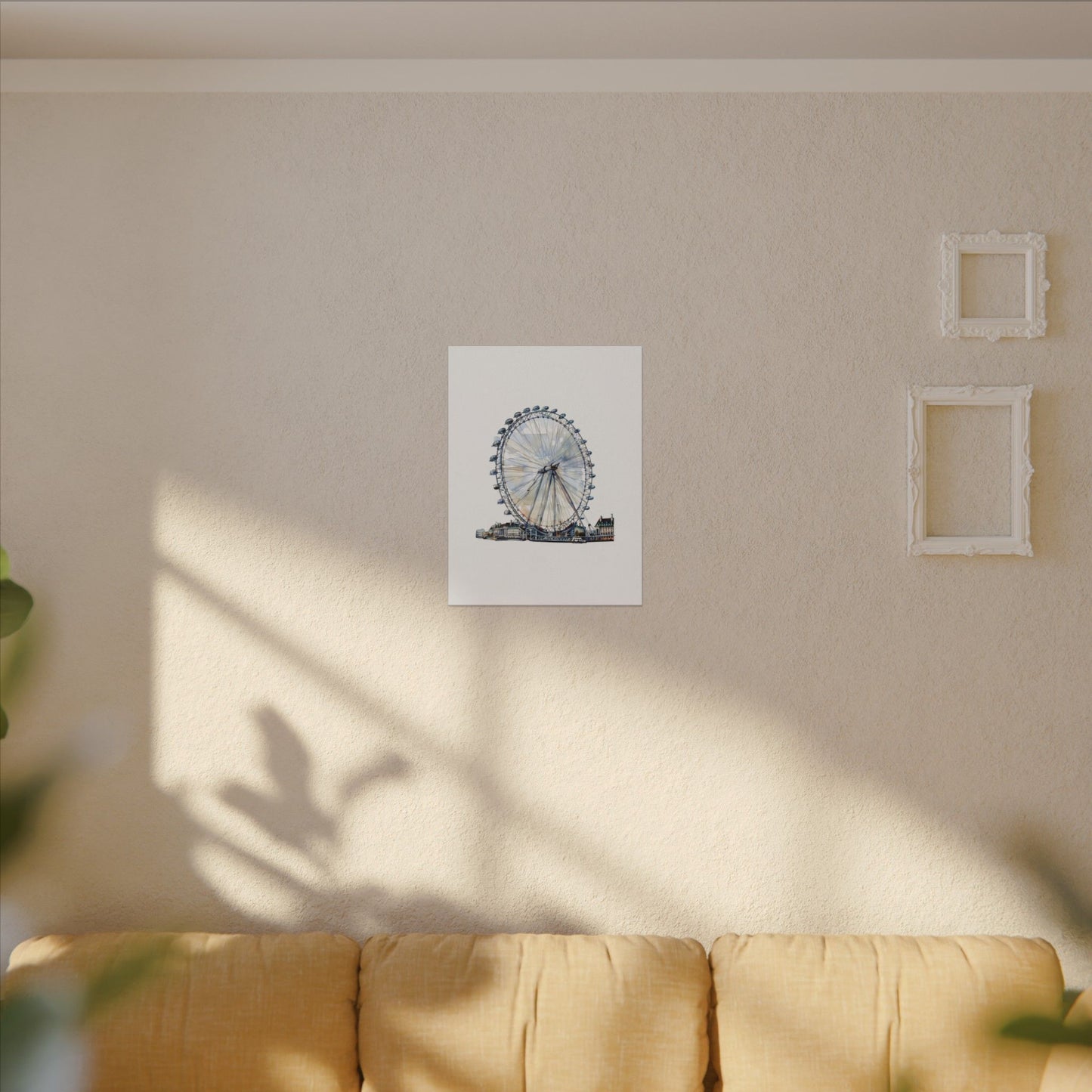 London Eye Canvas Print, Wall Art Decor, Travel Gift, Home Decoration, Unique Art Piece
