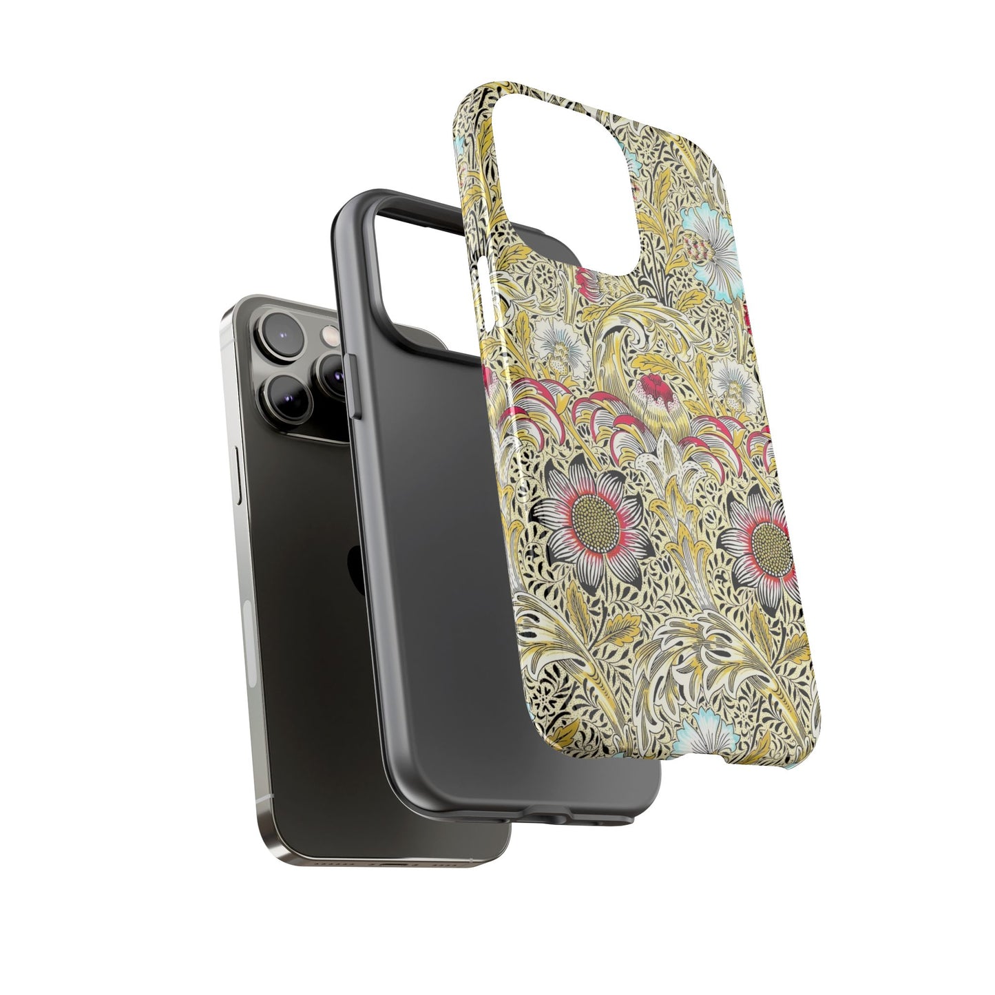 Floral Phone Case - Tough Cases, Floral Design, Stylish, Protective, Unique Gift for Her, Phone Accessories