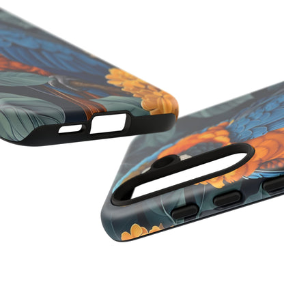 Tropical Parrot Phone Case - Tough Cases, Colorful Phone Cover, Nature Lover Gift, Floral Design, Bird Lover Accessory