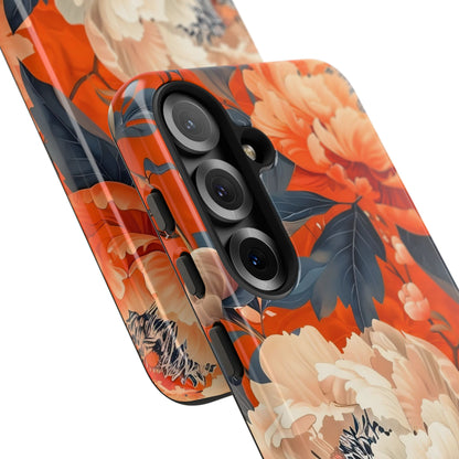 Floral Tough Case, Durable Floral Phone Case, Stylish Protection Case, Gift for Her, Spring Accessories, Mother’s Day Gift