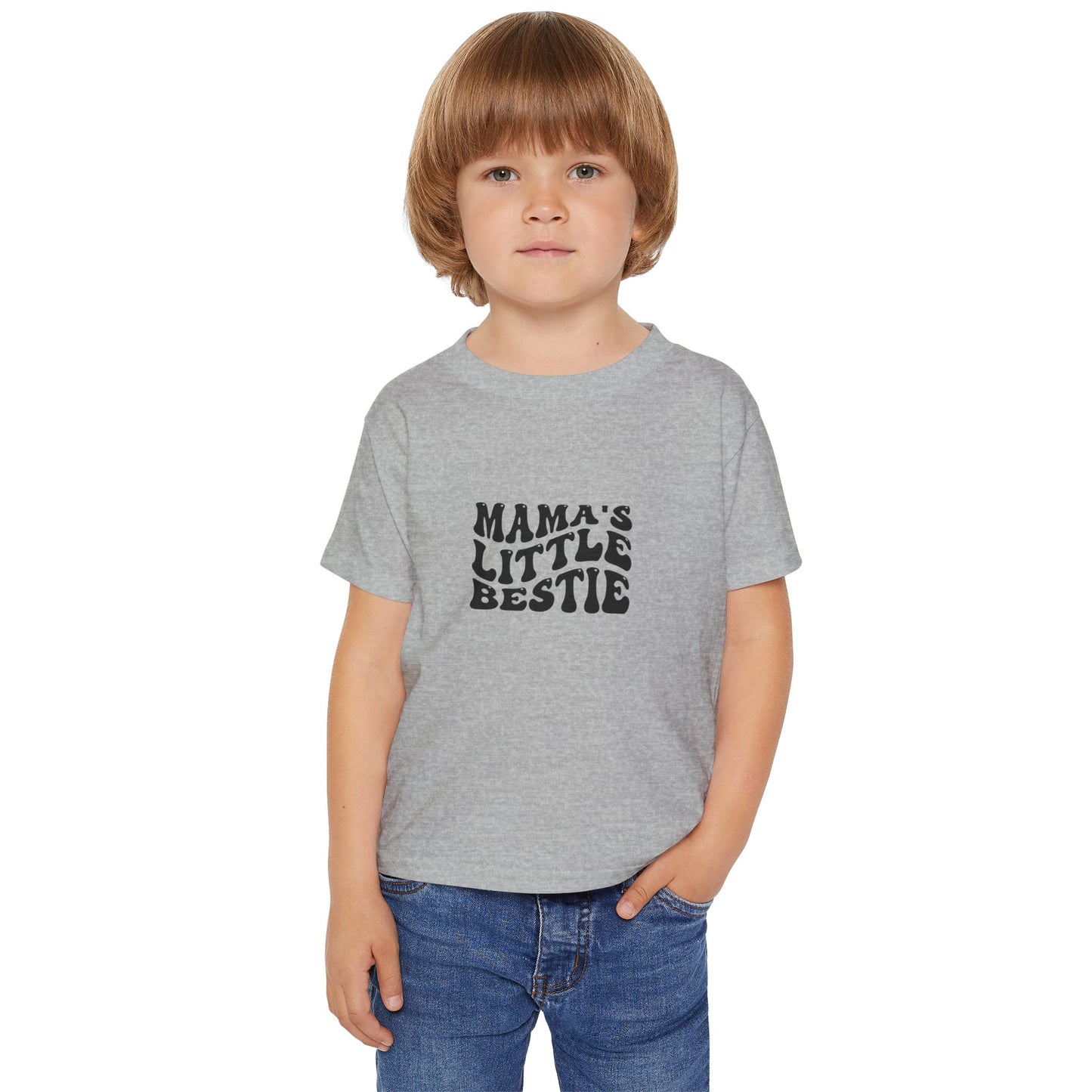 Toddler T-Shirt - Mama's Little Bestie Shirt Design for Kids - Fun & Comfy Kids Apparel