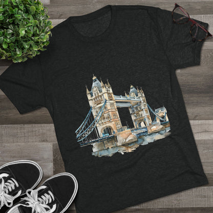 London Bridge Elegant Unisex Tri-Blend Crew Tee
