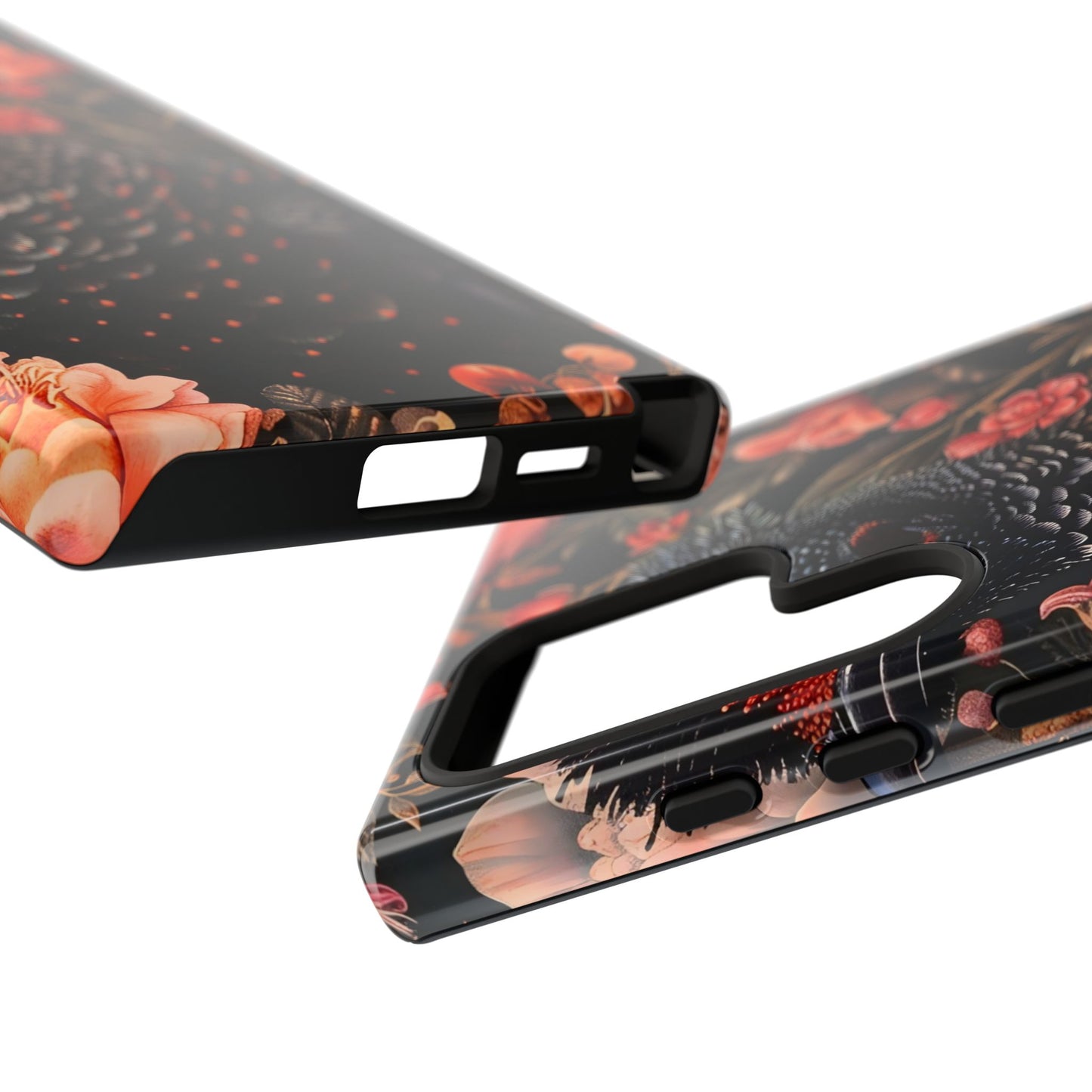 Tough Cases: Floral Design Phone Case, Stylish Protection for Your Phone, Unique Gift for Bird Lovers, Vibrant Floral Art, [...]
