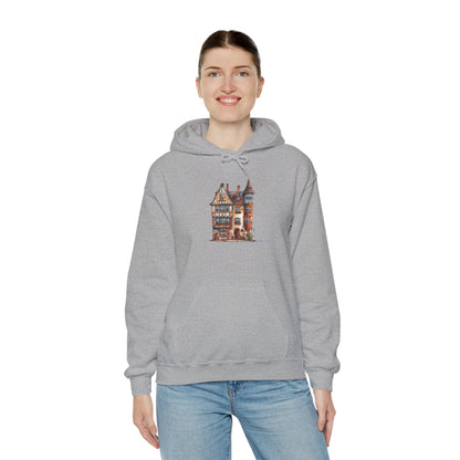Unisex Heavy Blend™ Hooded Sweatshirt - Charming & Cozy - Life in a British Village House