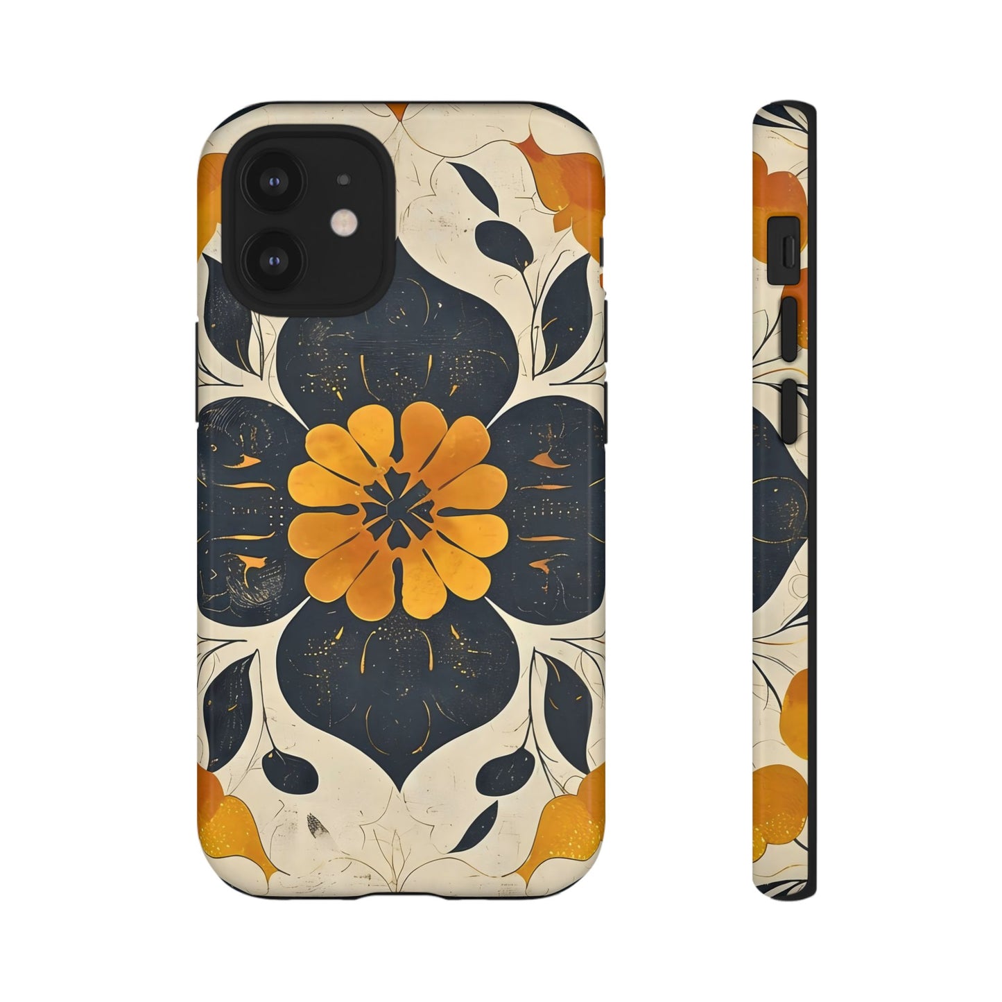 Floral Phone Case - Tough Cases, Botanical iPhone Cover, Vintage Flower Design, Durable Smartphone Protection, Unique Gift Idea
