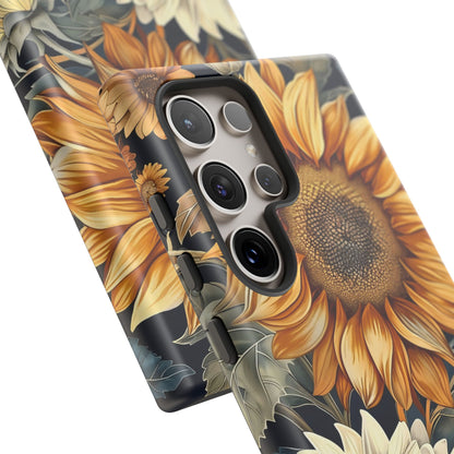 Floral Phone Case for Tough Cases, Sunflower Design, Nature Lover Gift, Birthday Present, Eco-Friendly Accessories, Summer Vibes