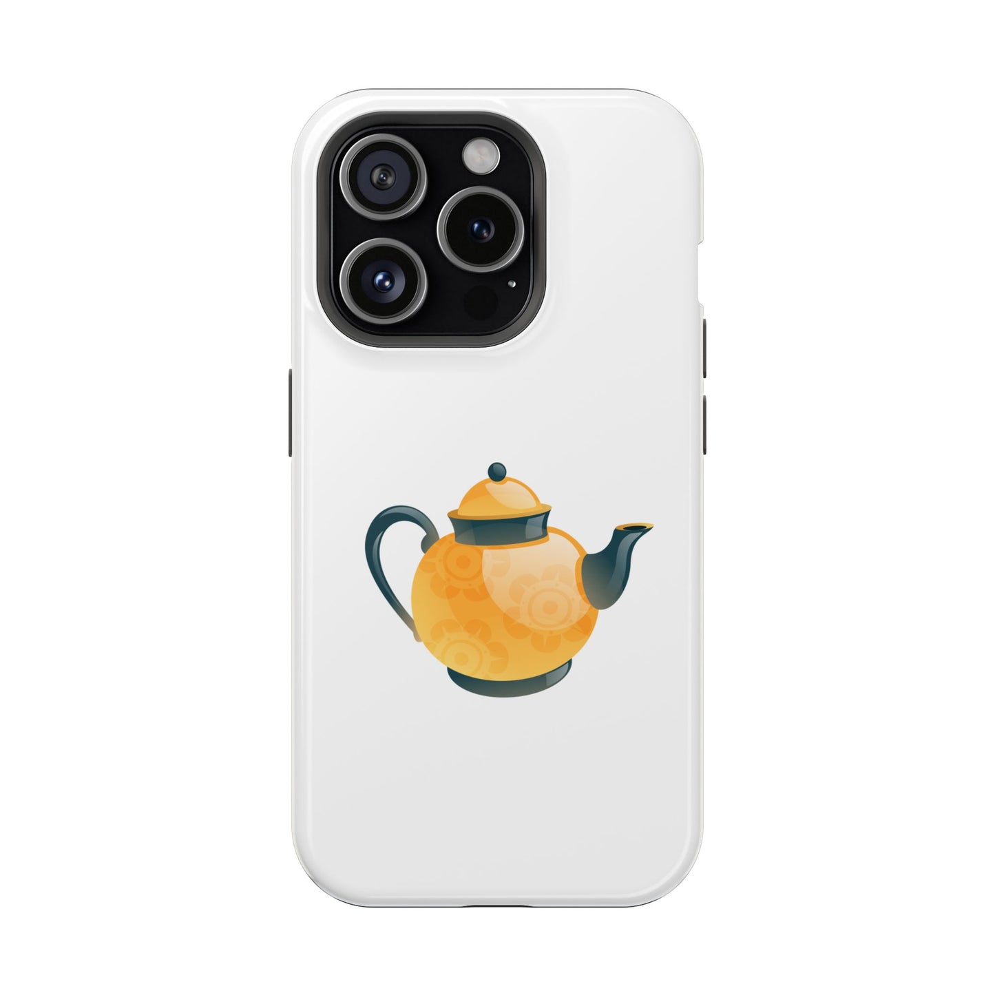 Teapot Magnetic Phone Case, Cute Teapot Phone Cover, Kettle Design Case, Unique Gift for Tea Lovers, Durable Tough Protection