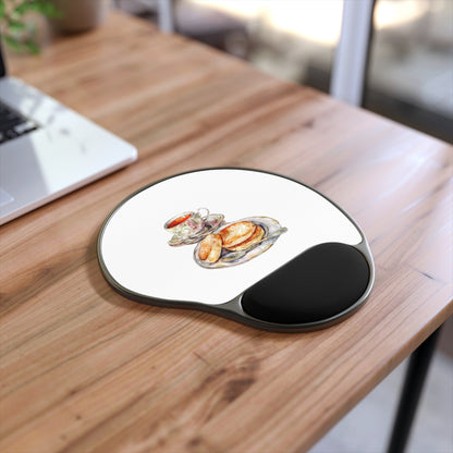 Tea Time Mouse Pad With Wrist Rest
